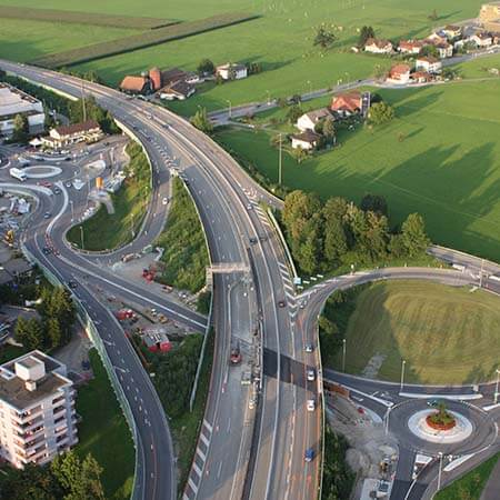 Neugestaltung N3, Anschluss Lachen